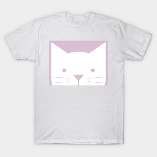 Peek-a-Boo Kitty in Lavender T-Shirt